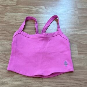 FP Movement by Free People Hot Pink Ribbed Crop Tank